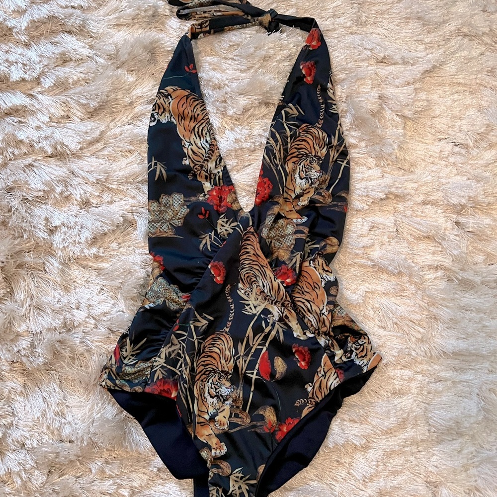 Tiger Flower body suit